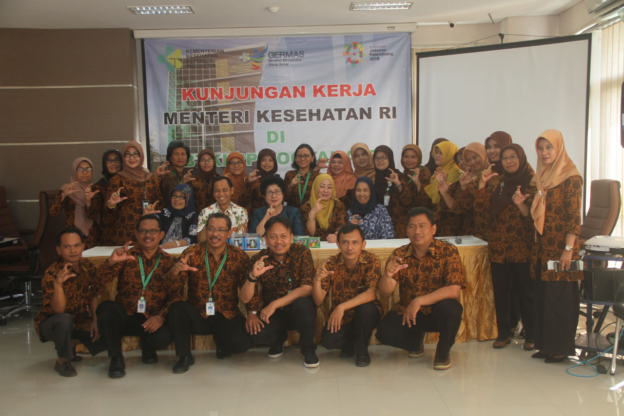 Kunjungan Kerja Menteri Kesehatan RI Ke BBTKLPP Yogyakarta