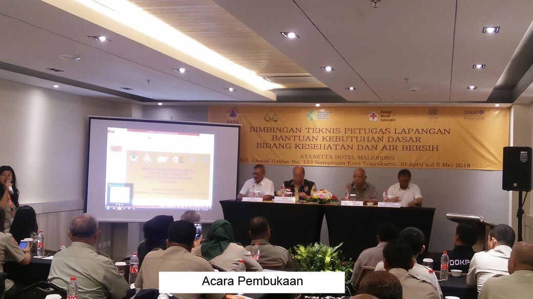 Bimbingan Teknis Petugas Lapangan Bantuan Kebutuhan Dasar Bidang Kesehatan Dan Air Bersih