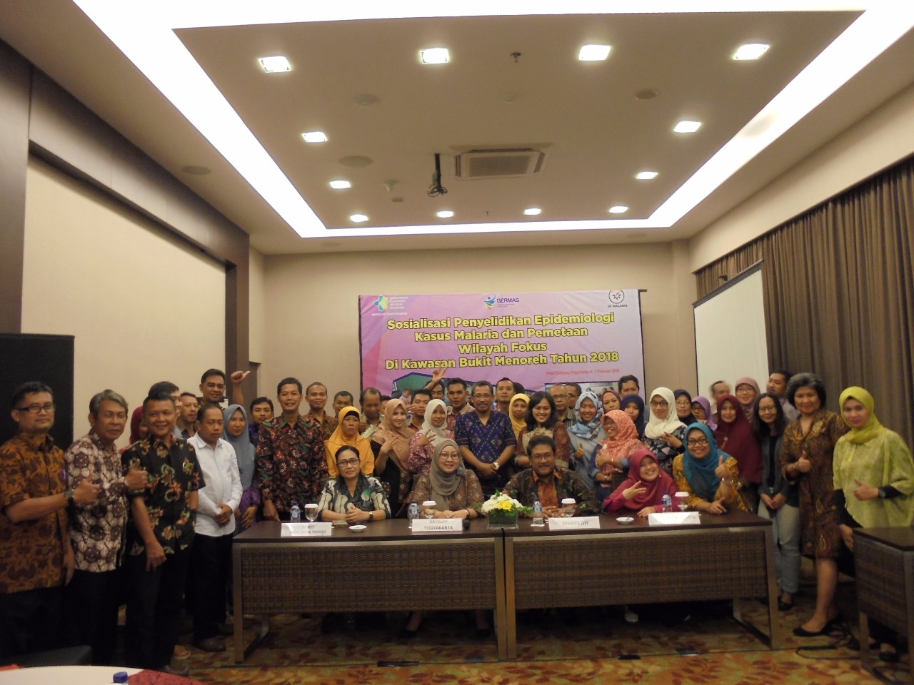 Sosialisasi Penyelidikan Epidemiologi Kasus Malaria dan pemetaan wilayah fokus bagi Petugas Kesehatan di Kawasan Bukit Menoreh Tahun 2018