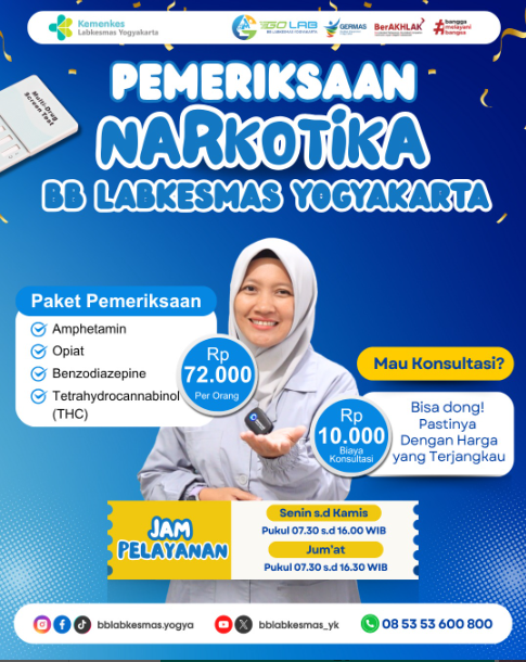 Pemeriksaan Narkotika BB Labkesmas Yogyakarta