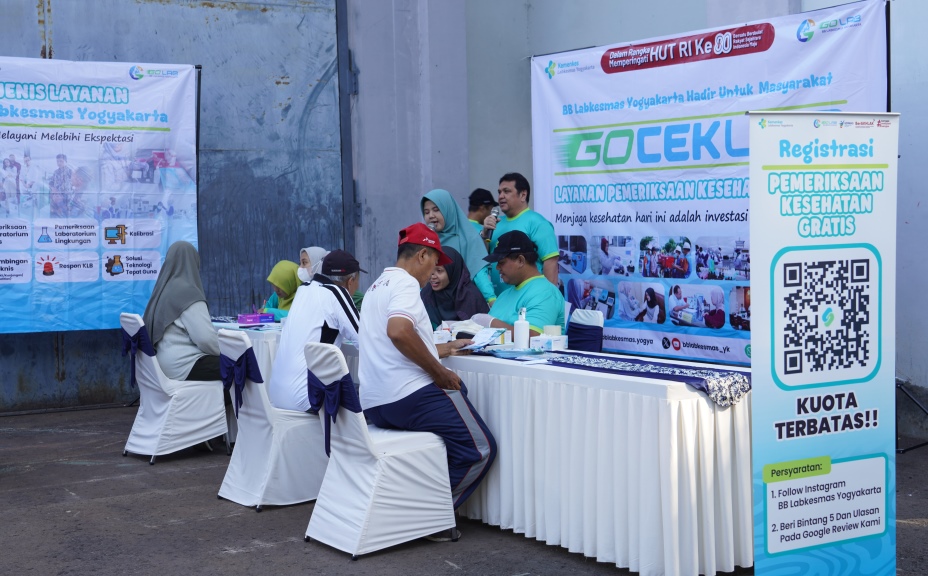 BB Labkesmas Yogyakarta (GO LAB) Gelar Layanan GO-CEKLAB Gratis untuk Masyarakat Umum