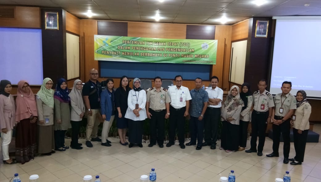 Pertemuan Tim Gerak Cepat  (TGC) Dalam Pencegahan dan Pengendalian Penyakit Menular Berbahaya di Pintu Masuk Negara