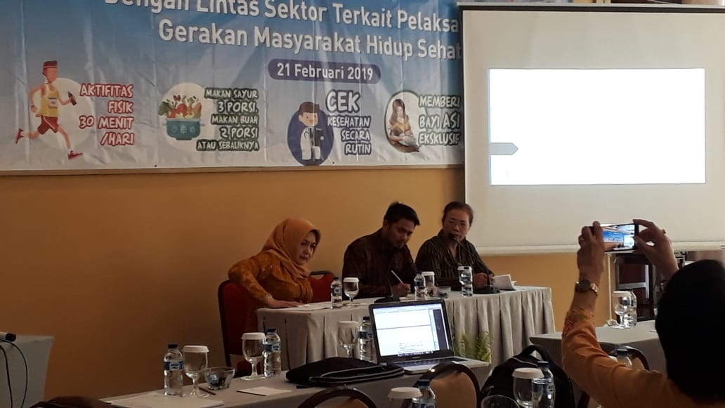 Workshop Dengan Lintas Sektor Terkait Pelaksanaan Gerakan Masyarakat Hidup Sehat