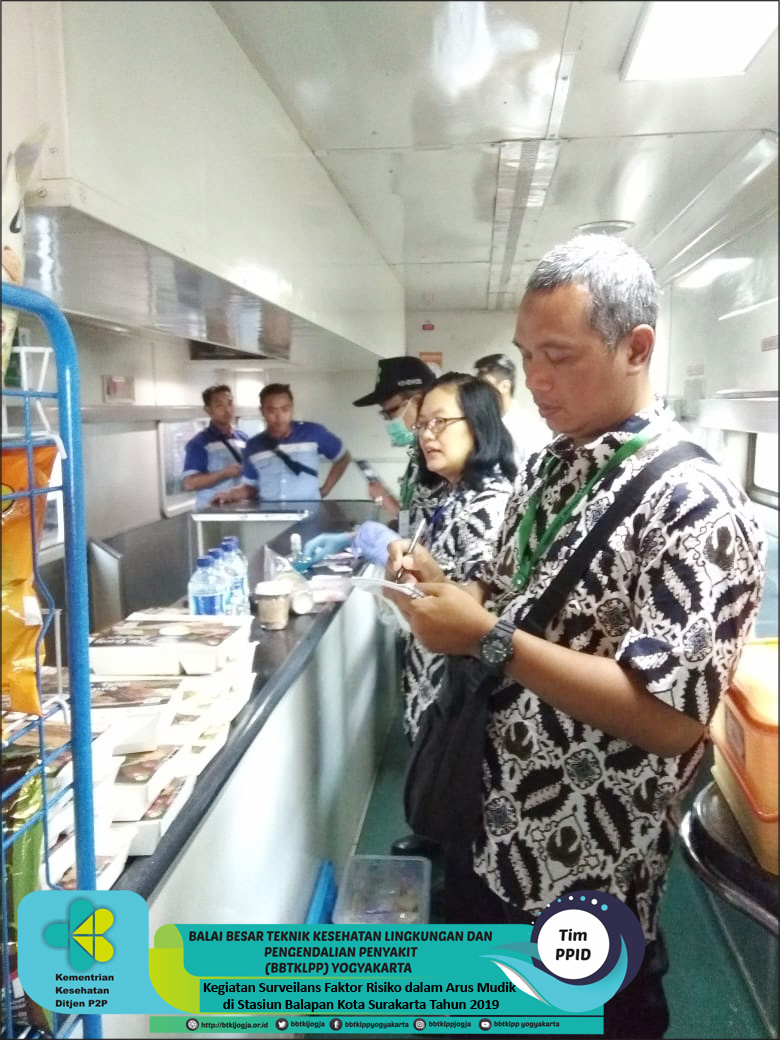 Pelaksanaan Kegiatan Surveilans Faktor Risiko dalam Arus Mudik di Stasiun Balapan Kota Surakarta Tahun 2019