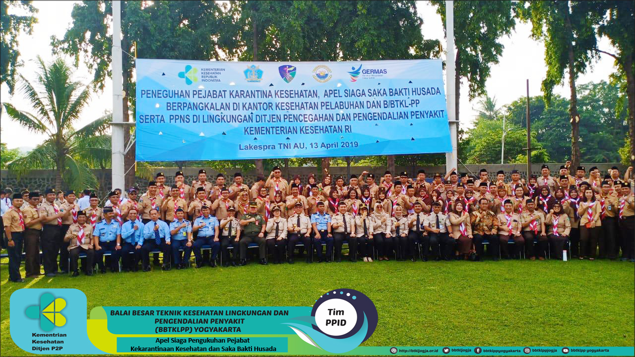 Apel Siaga Pengukuhan Pejabat Kekarantinaan Kesehatan dan Saka Bakti Husada