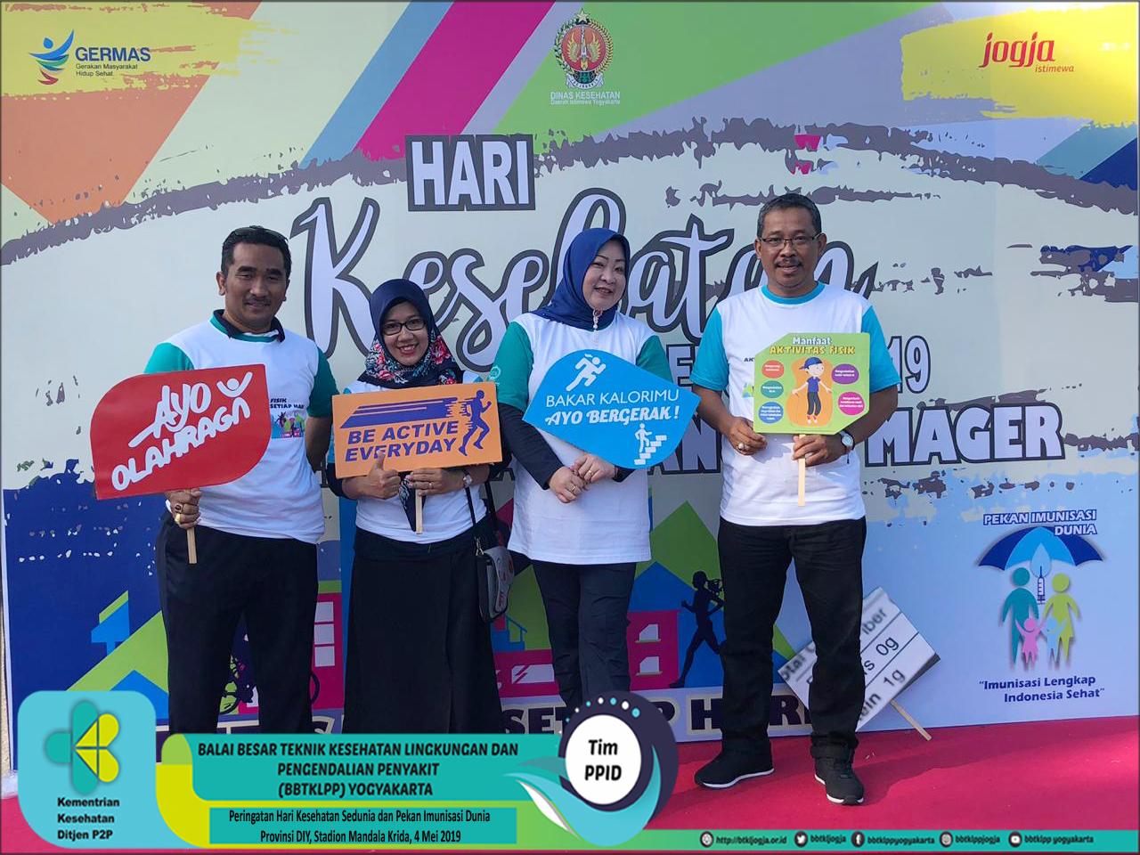 Peringatan Hari Kesehatan Sedunia dan Pekan Imunisasi Dunia Provinsi DIY, Stadion Mandala Krida, 4 Mei 2019