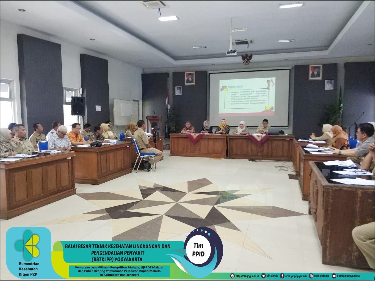 Pemetaan Luas Wilayah Reseptifitas Malaria, Uji RDT Malaria dan Public Hearing Penyusunan Peraturan Bupati Malaria di Kabupaten Banjarnegara