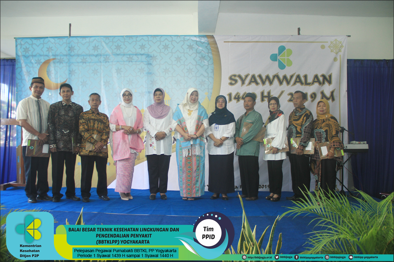 Pelepasan Pegawai Purnabakti BBTKL PP Yogyakarta Periode 1 Syawal 1439 H sampai 1 Syawal 1440 H