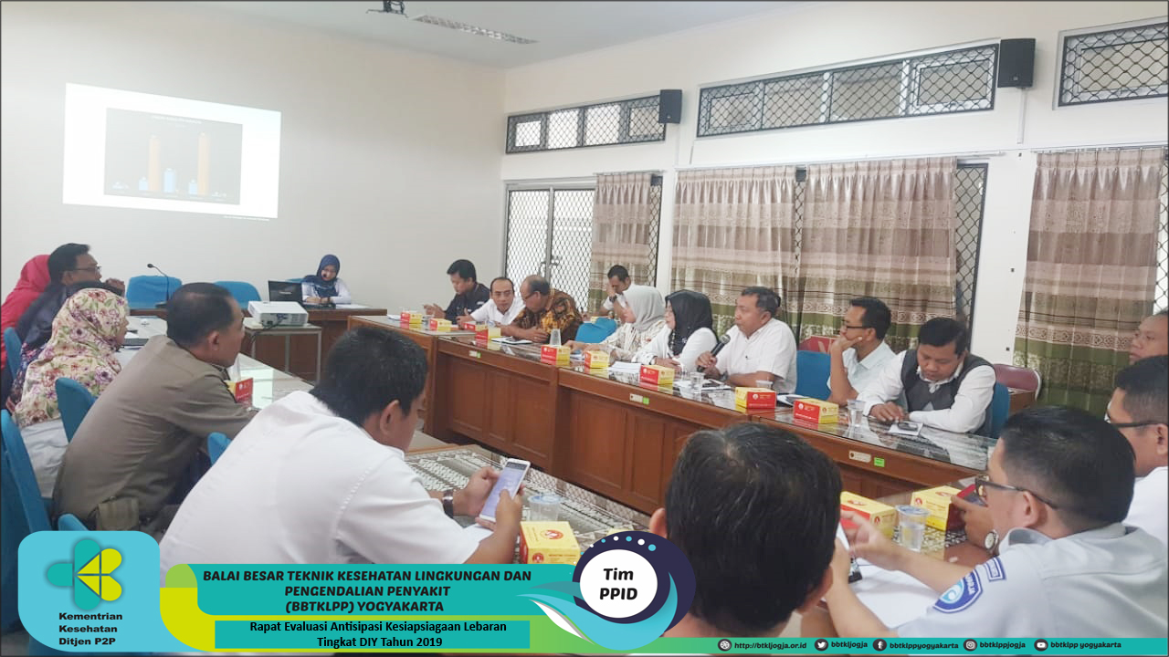 Rapat Evaluasi Antisipasi Kesiapsiagaan Lebaran Tingkat DIY Tahun 2019