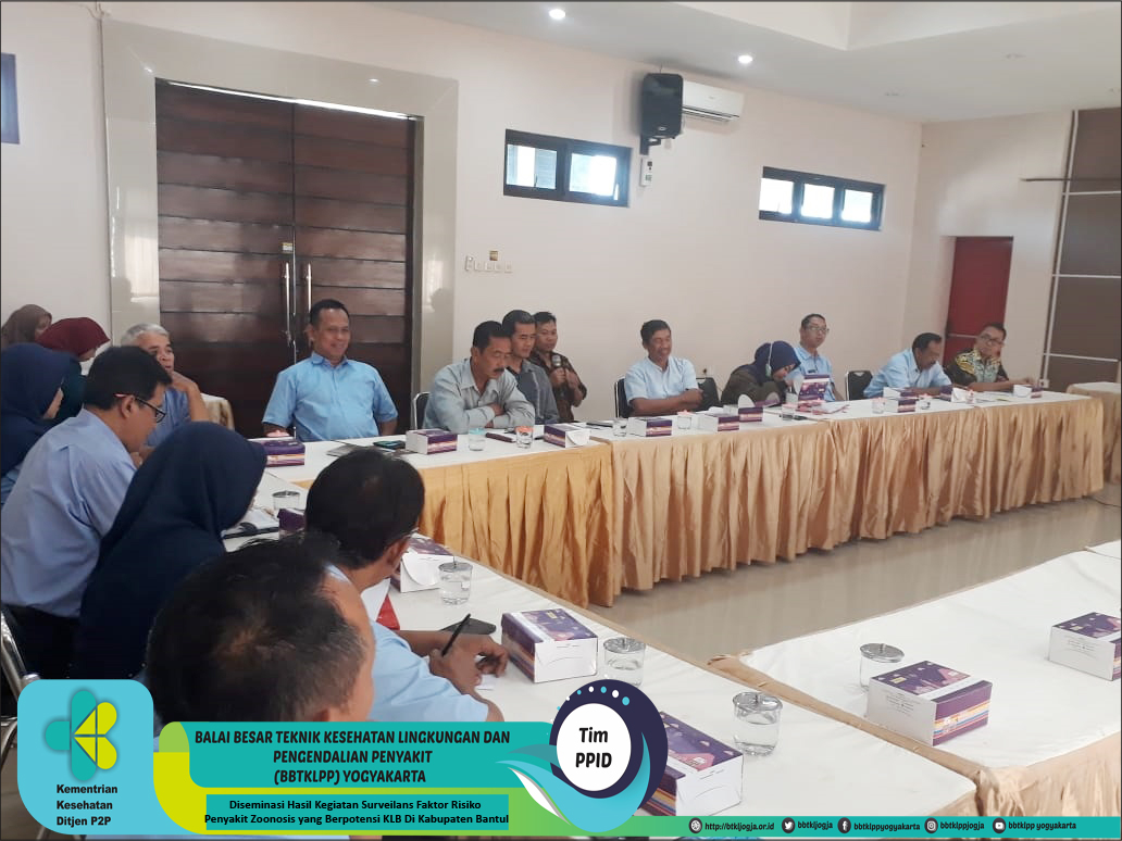 Diseminasi Hasil Kegiatan Surveilans Faktor Risiko Penyakit Zoonosis yang Berpotensi KLB Di Kabupaten Bantul