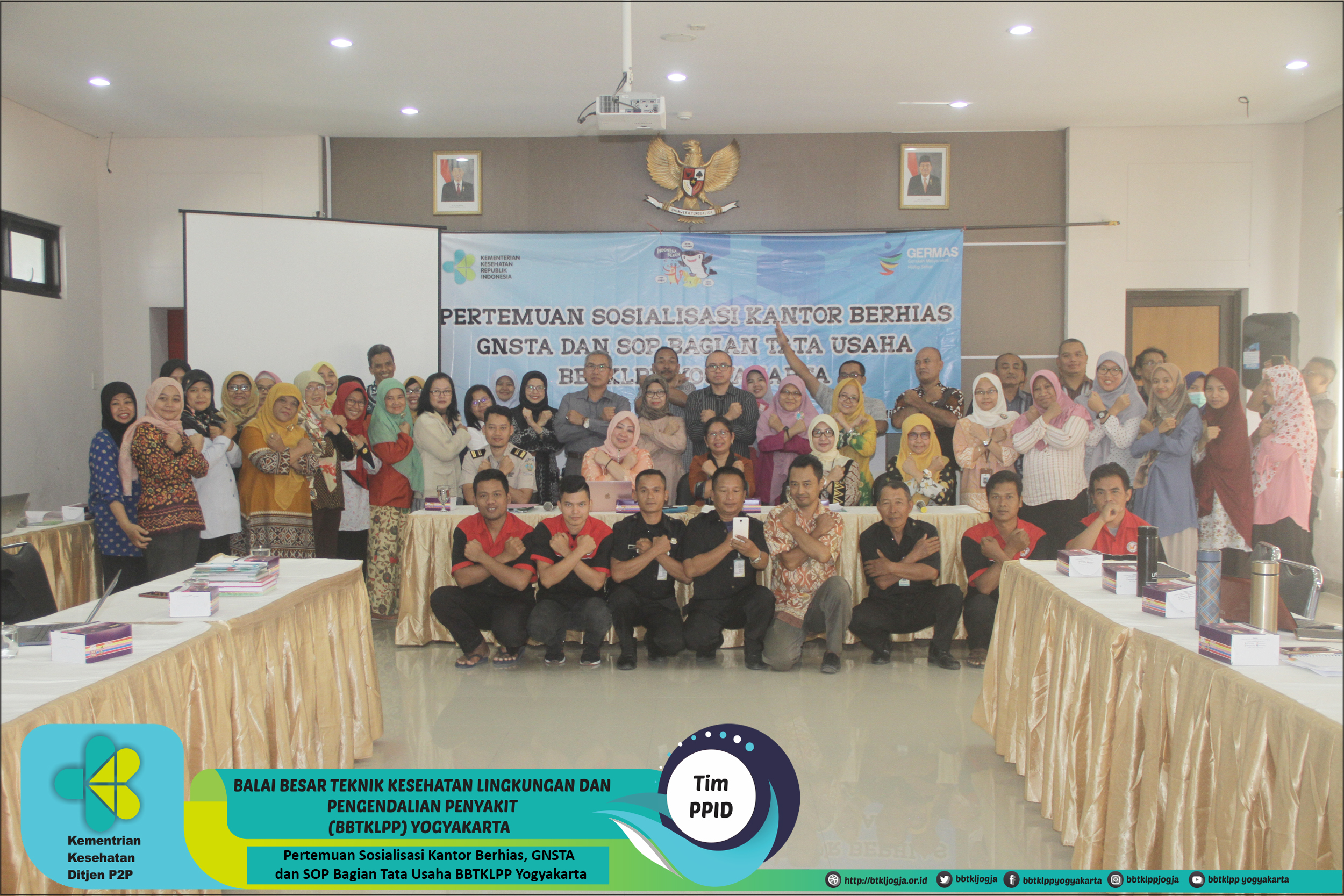 Pertemuan Sosialisasi Kantor Berhias, GNSTA dan SOP Bagian Tata Usaha BBTKLPP Yogyakarta