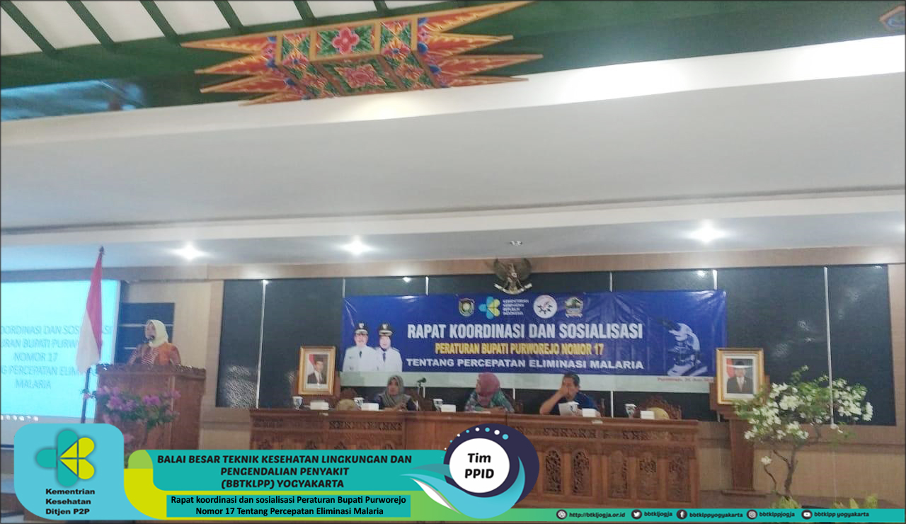 Rapat koordinasi dan sosialisasi Peraturan Bupati Purworejo Nomor 17 Tentang Percepatan Eliminasi Malaria