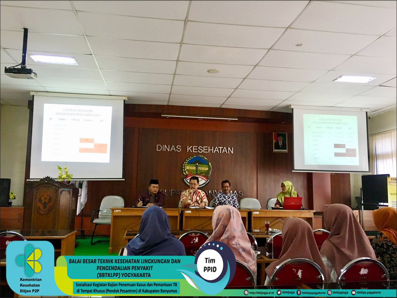 Sosialisasi Kegiatan Kajian Penemuan Kasus dan Pemantuan TB di Tempat Khusus (Pondok Pesantren) di Kabupaten Banyumas.