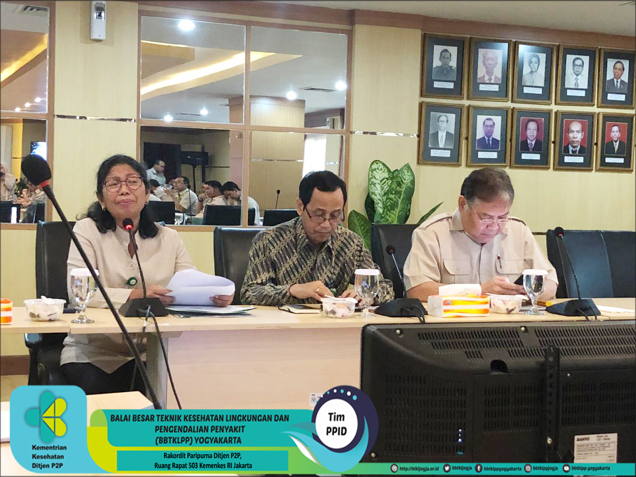 Rakordit Paripurna Ditjen P2P, Ruang Rapat 503 Kemenkes RI Jakarta