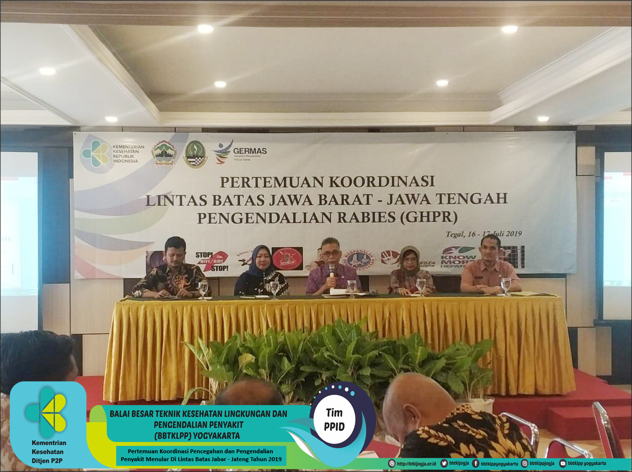 Pertemuan Koordinasi Pencegahan dan Pengendalian Penyakit Menular Di Lintas Batas Jawa Barat - Jawa Tengah Tahun 2019