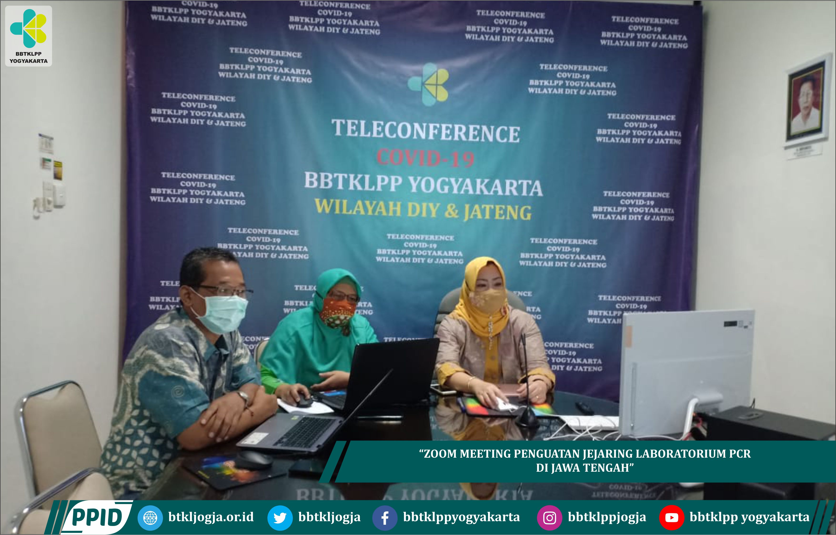 Zoom Meeting Penguatan Jejaring Laboratorium PCR Di Jawa Tengah