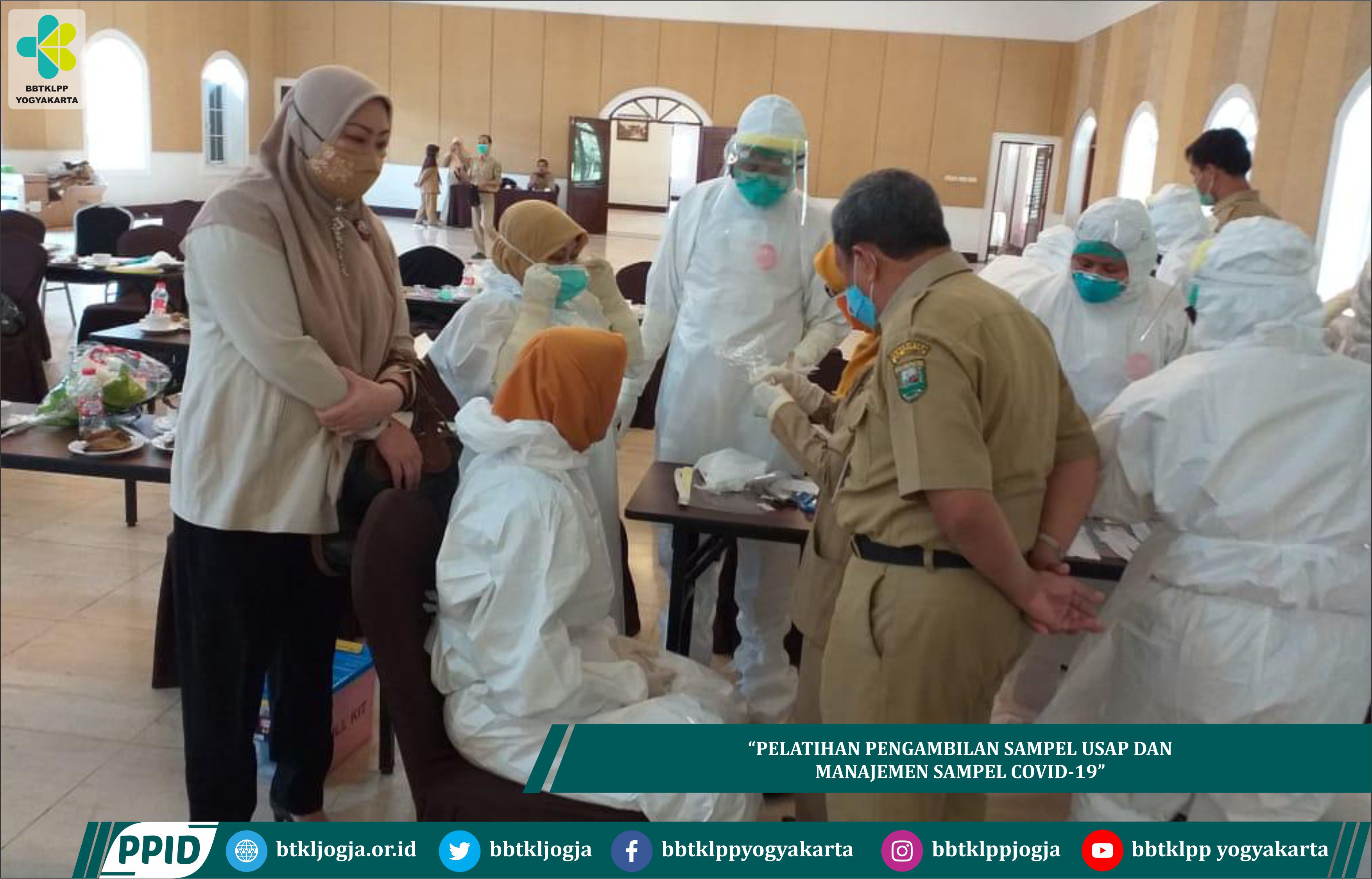 Pelatihan Pengambilan Sampel Usap Dan Manajemen Sampel Covid-19