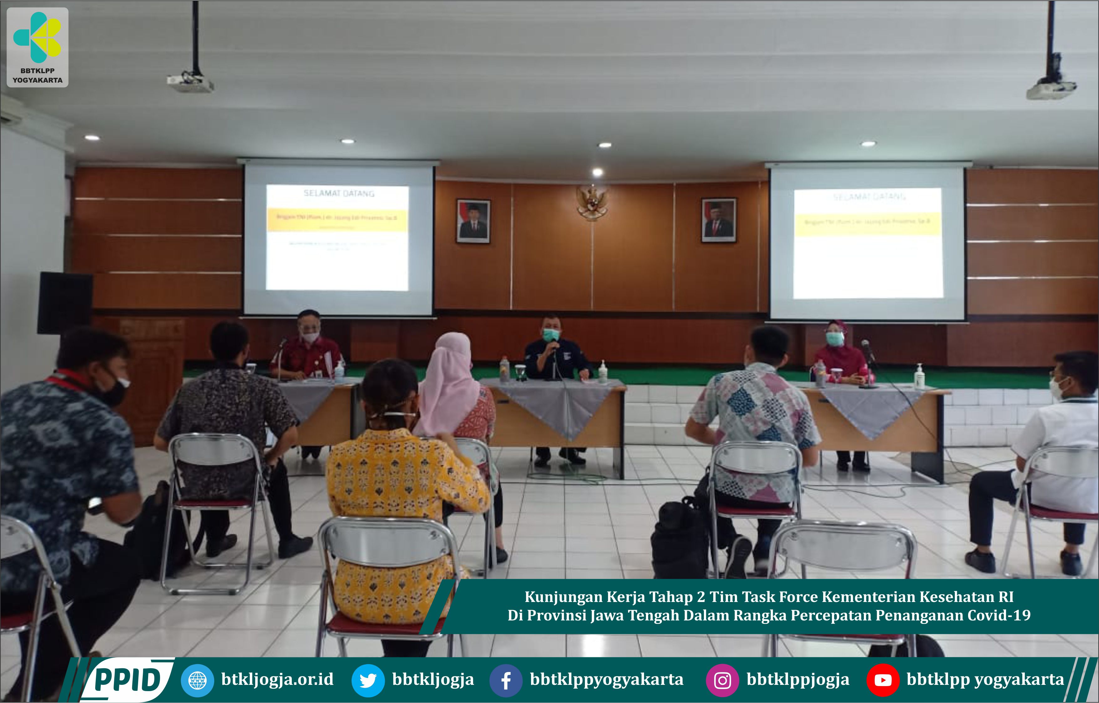 Kunjungan Kerja Tahap 2 Tim Task Force Kementerian Kesehatan Ri Di Provinsi Jawa Tengah Dalam Rangka Percepatan Penanganan Covid-19