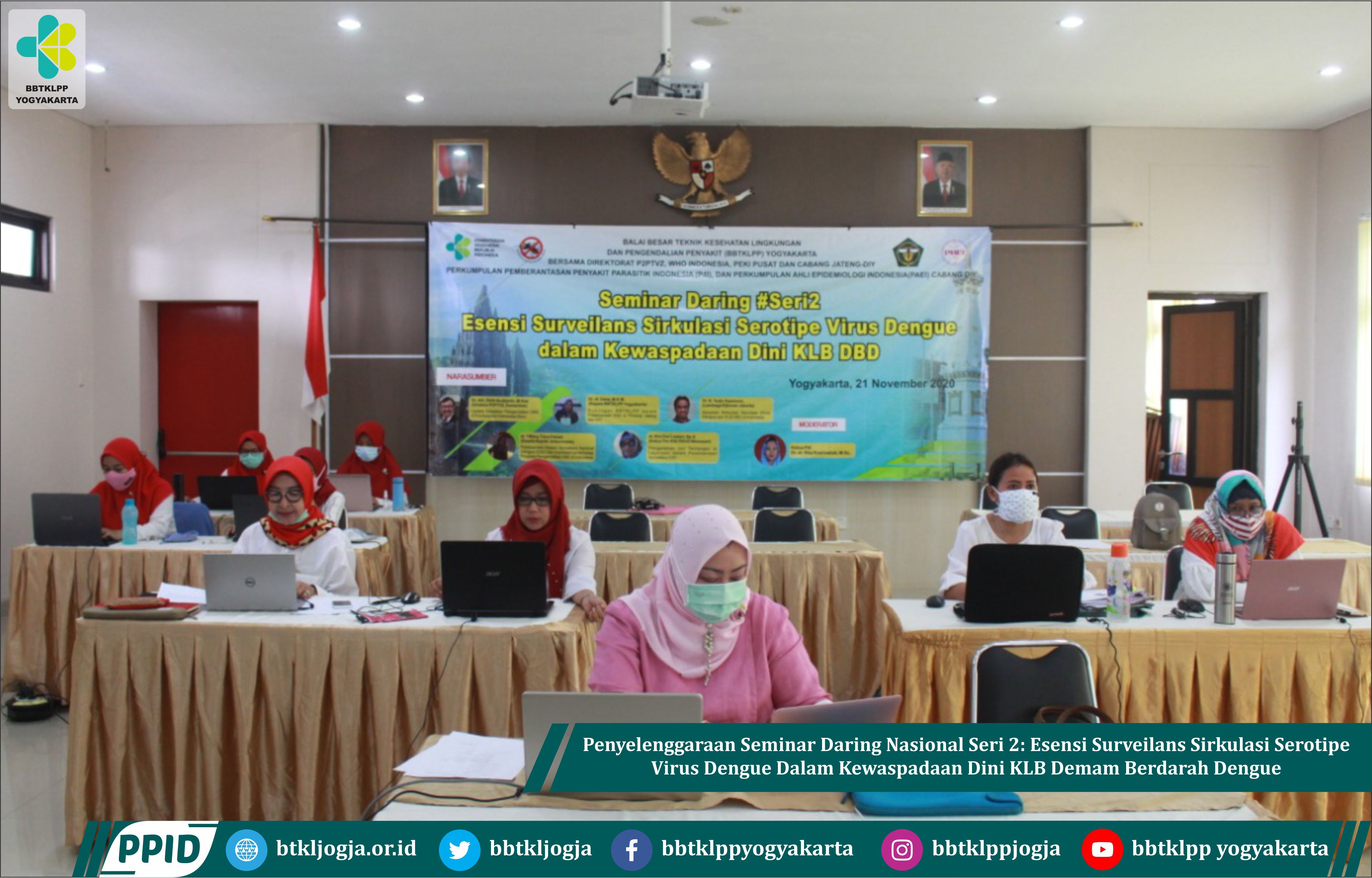Penyelengaraan Seminar Daring Nasional Seri 2: Esensi Surveilans Sirkulasi Serotipe Virus Dengue Dalam Kewaspadaan Dini KLB Demam Berdarah Dengue