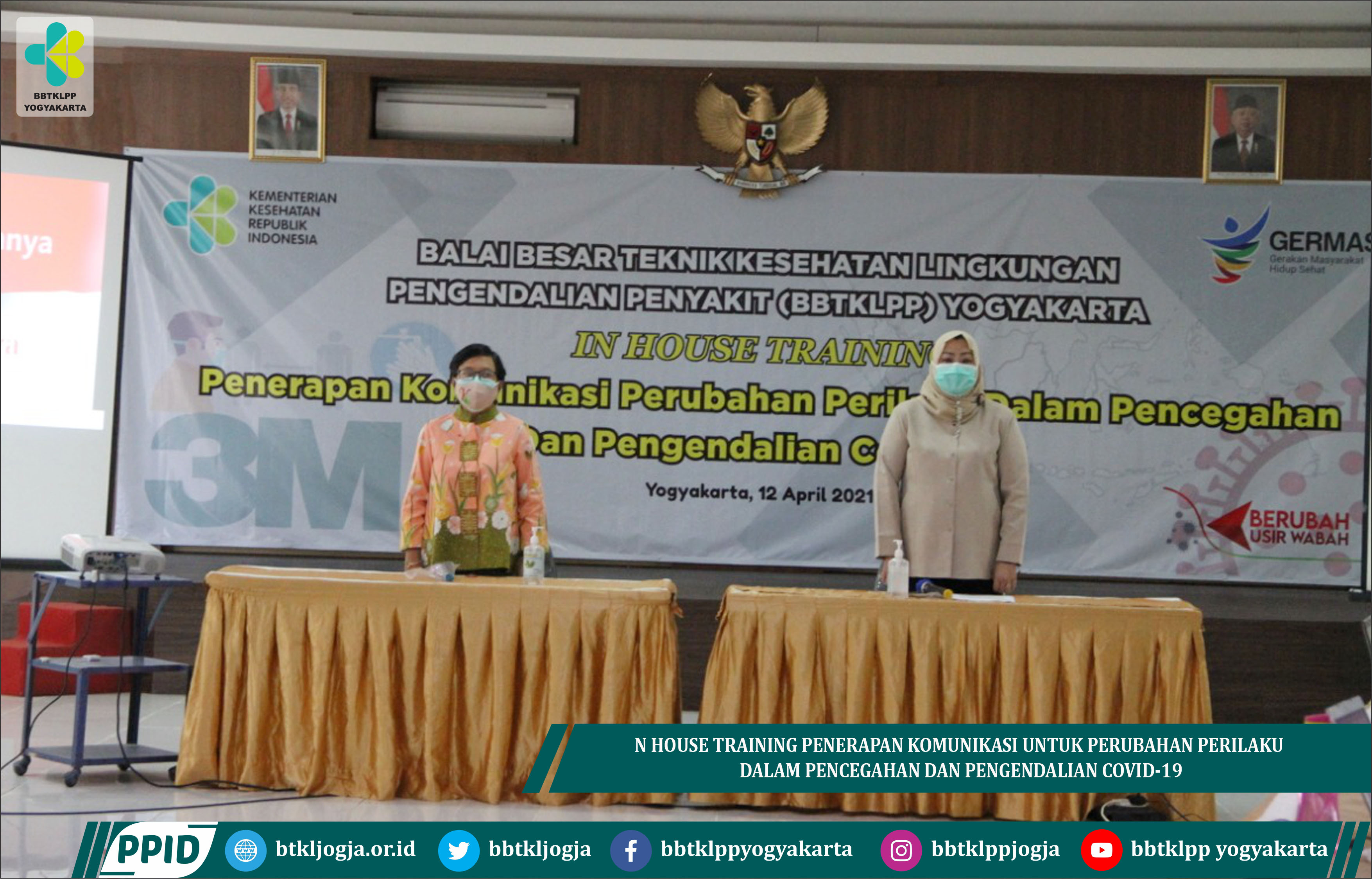 In House Training Penerapan Komunikasi Untuk Perubahan Perilaku Dalam Pencegahan Dan Pengendalian Covid-19