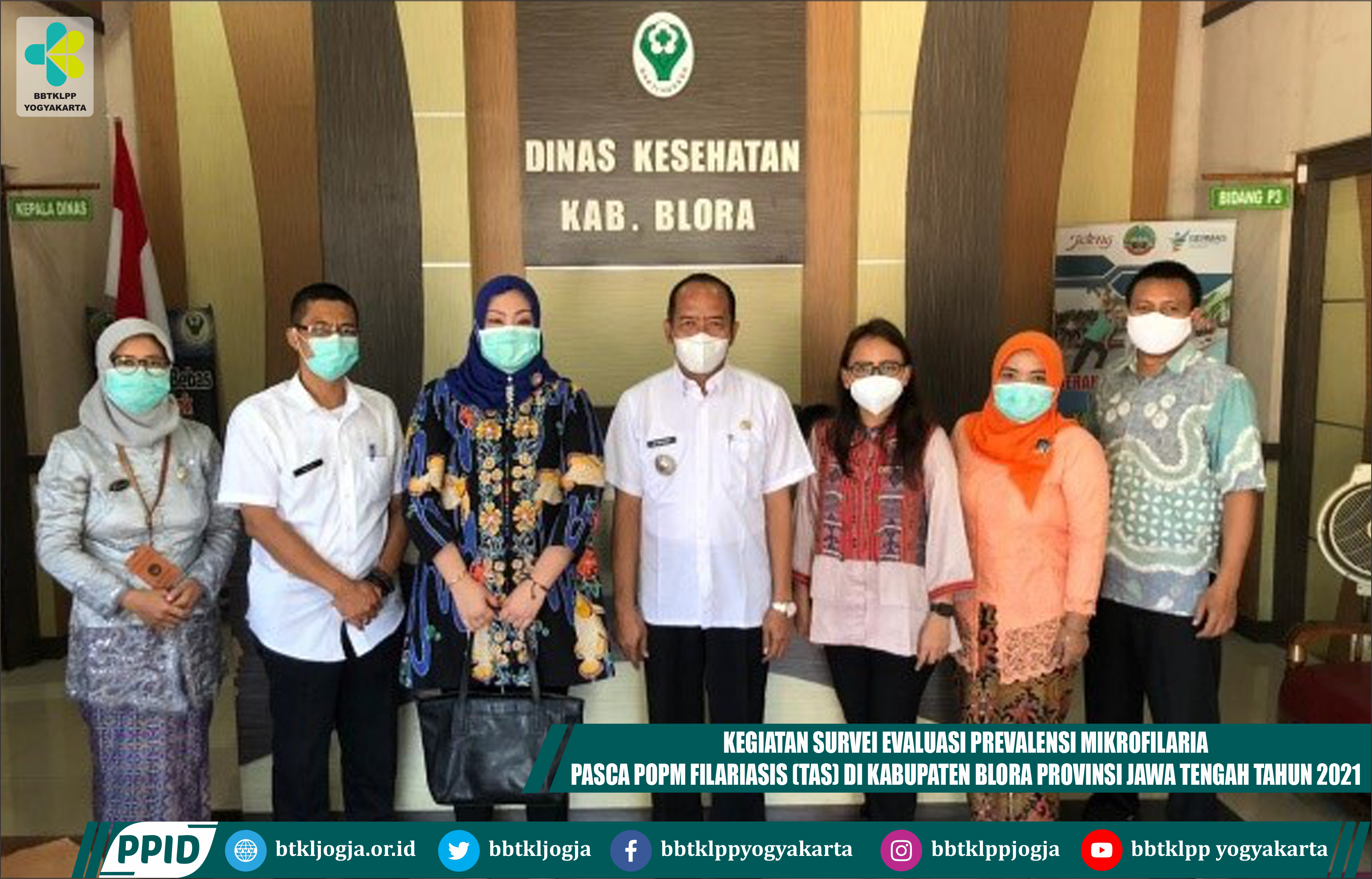 Kegiatan Survei Evaluasi Prevalensi Mikrofilaria Pasca Popm Filariasis (TAS) Di Kabupaten Blora Provinsi Jawa Tengah Tahun 2021