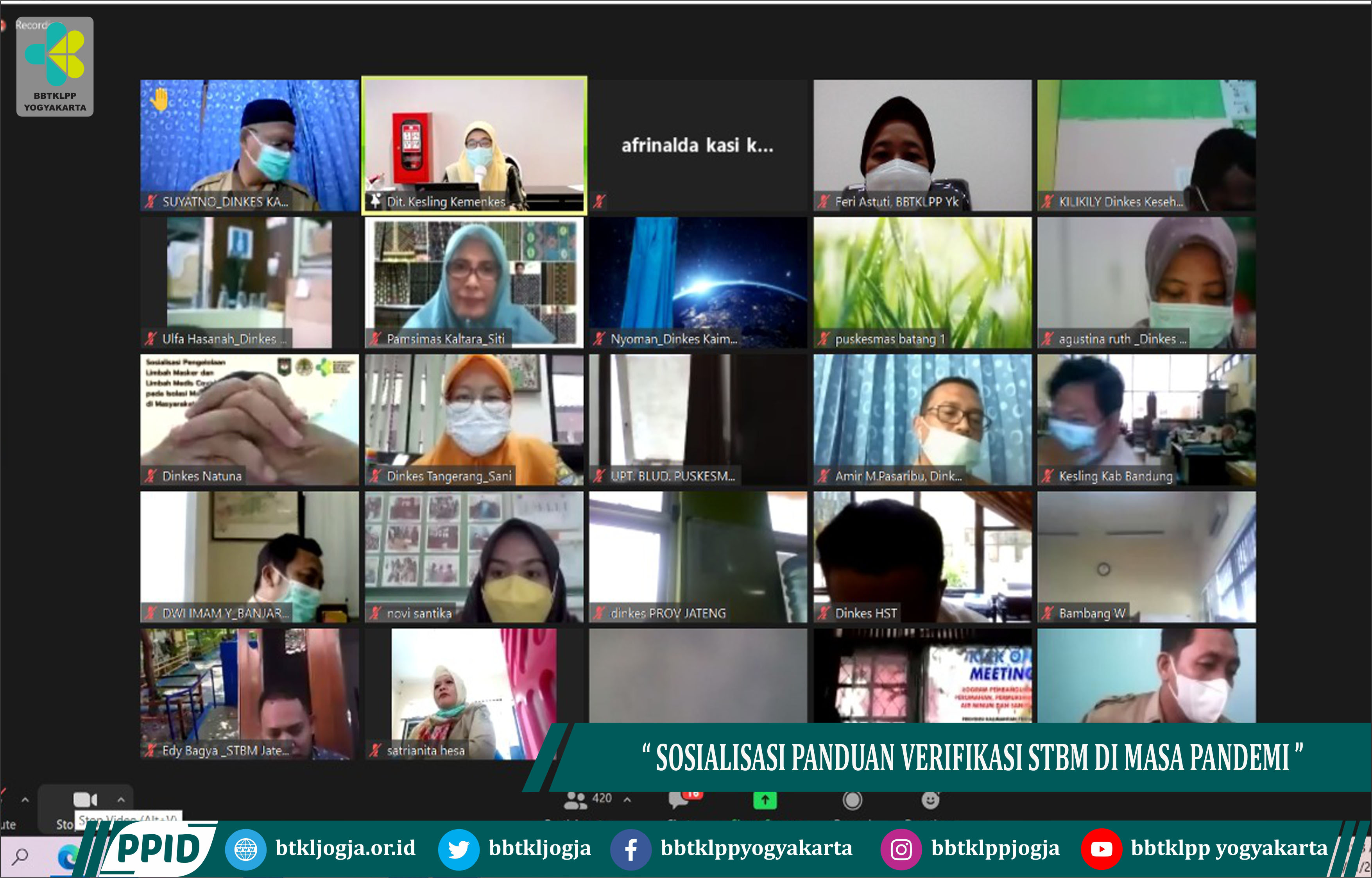 Sosialisasi Panduan Verifikasi STBM Di Masa Pandemi