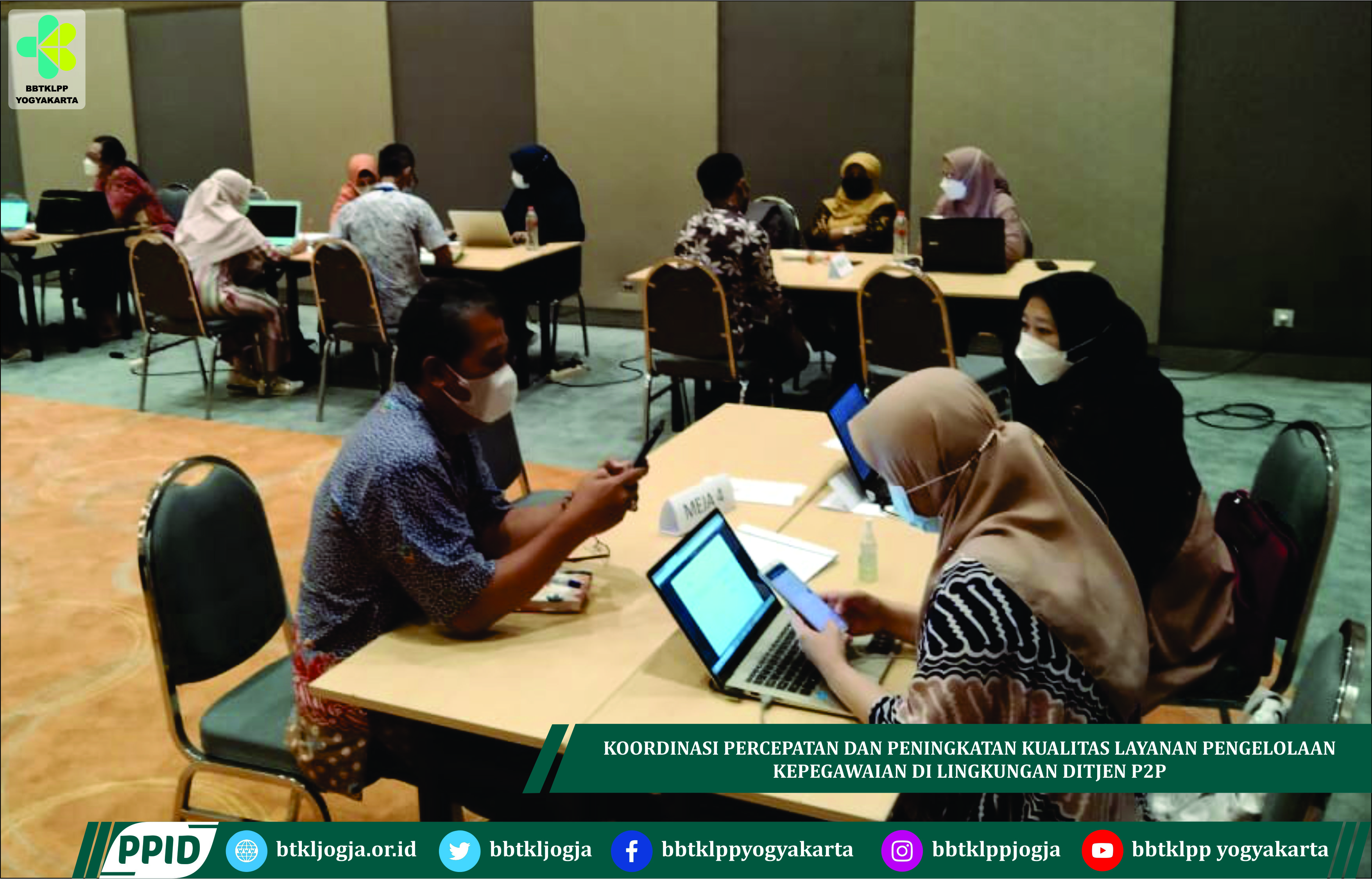 Koordinasi Percepatan dan Peningkatan Kualitas Layanan Pengelolaan Kepegawaian di Lingkungan Ditjen P2P